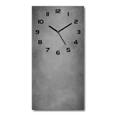 Vertical rectangular wall clock Concrete background