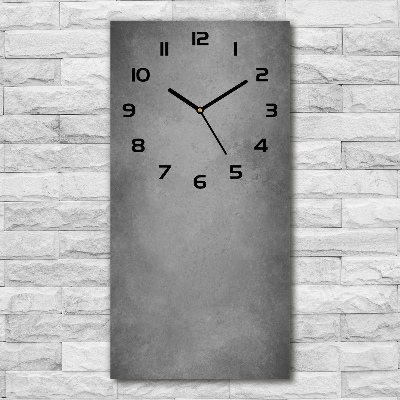 Vertical rectangular wall clock Concrete background