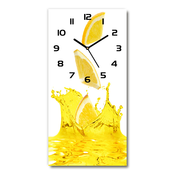 Vertical wall clock Lemon juice