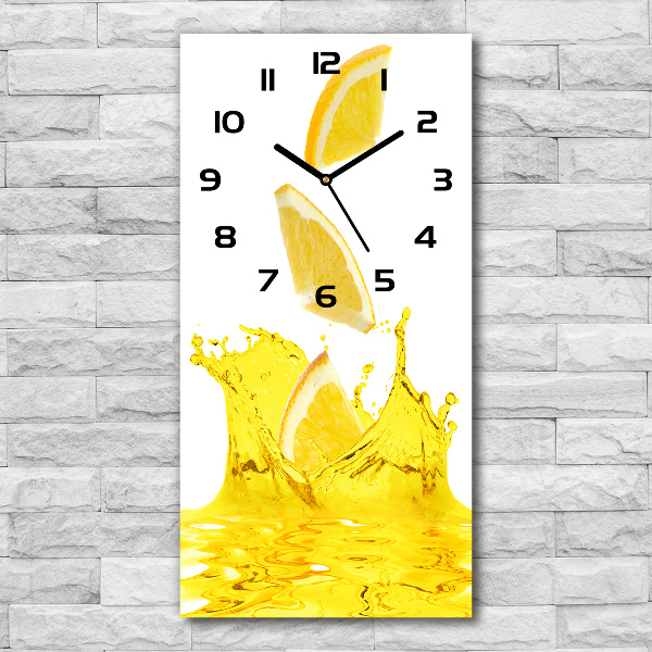 Vertical wall clock Lemon juice