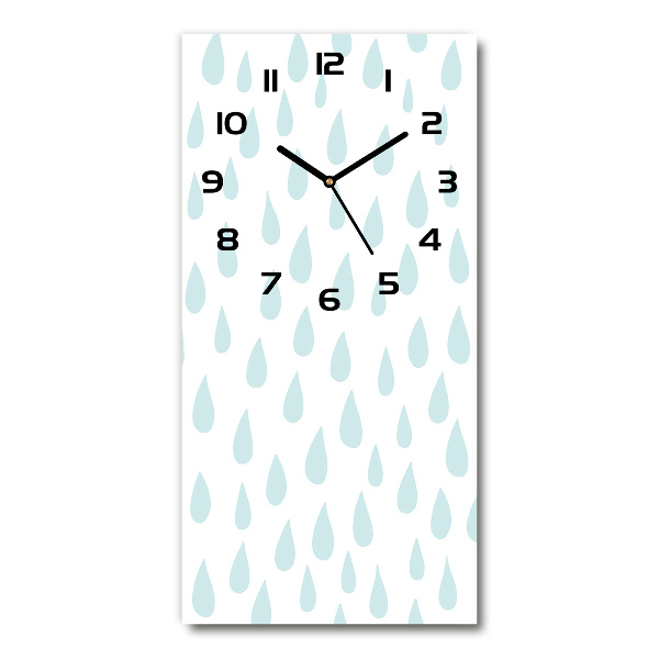 Vertical wall clock Droplets