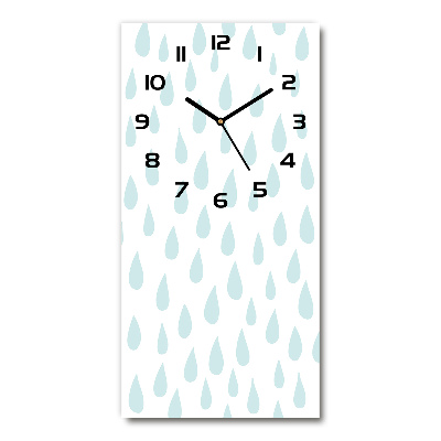 Vertical wall clock Droplets