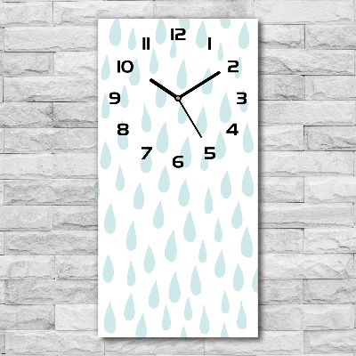 Vertical wall clock Droplets