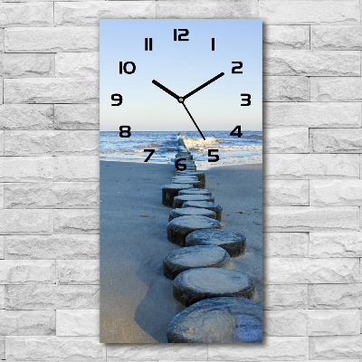 Modern vertical wall clock Breakwater