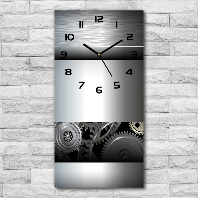 Vertical wall clock Gears abstraction