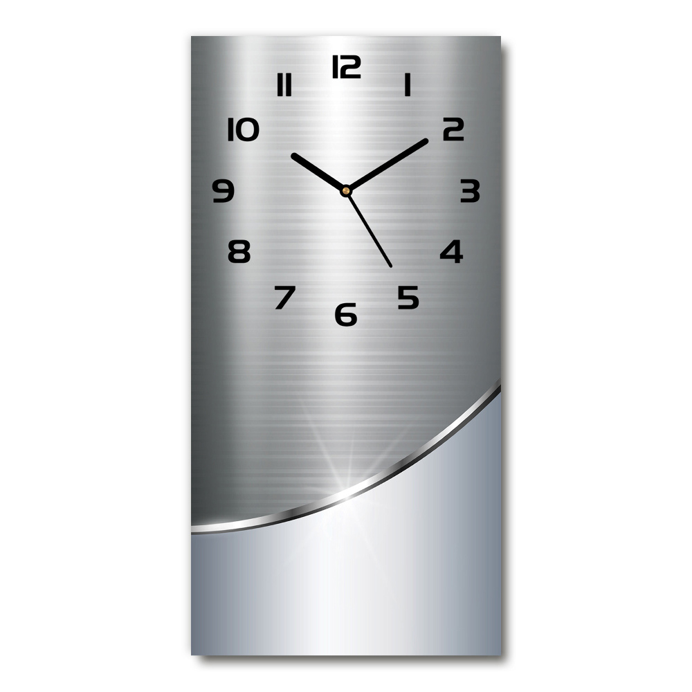 Vertical wall clock Metal abstraction