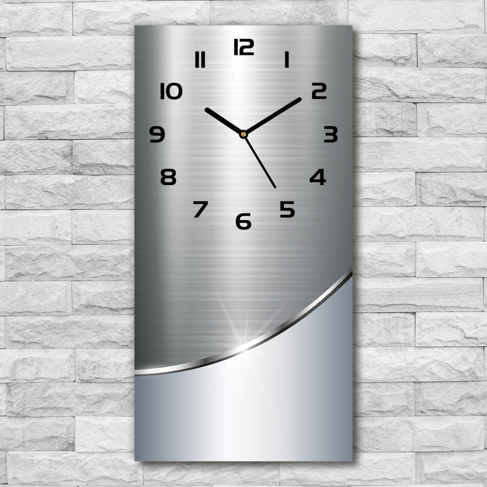 Vertical wall clock Metal abstraction