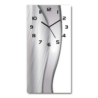 Vertical wall clock Metal abstraction