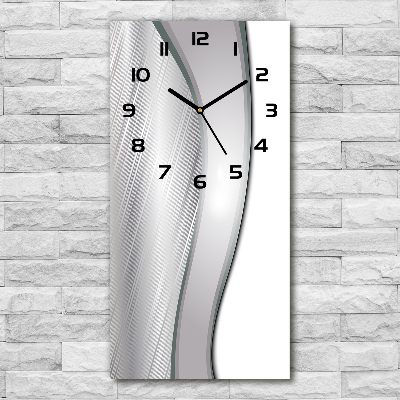 Vertical wall clock Metal abstraction