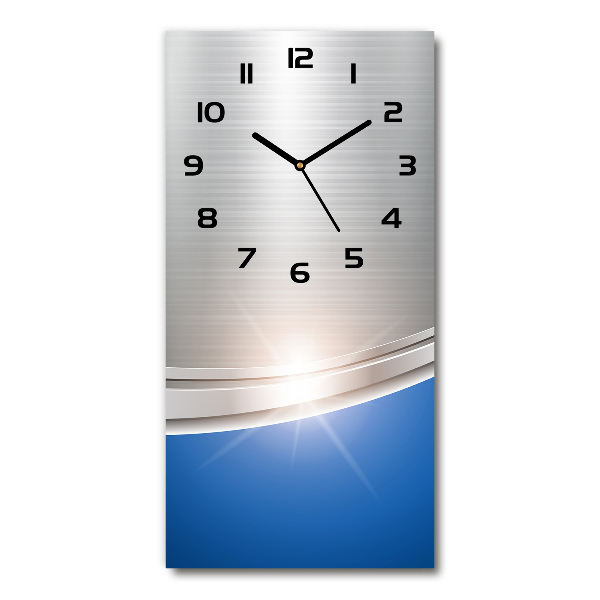 Modern vertical wall clock Metal abstraction