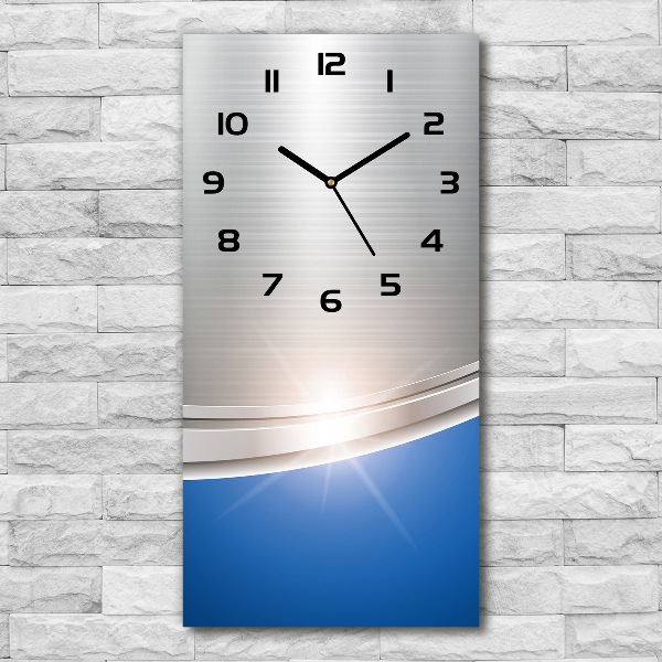 Modern vertical wall clock Metal abstraction