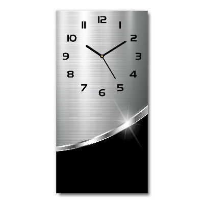 Vertical wall clock Metal abstraction