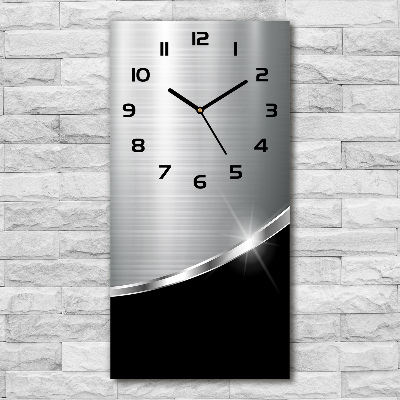 Vertical wall clock Metal abstraction