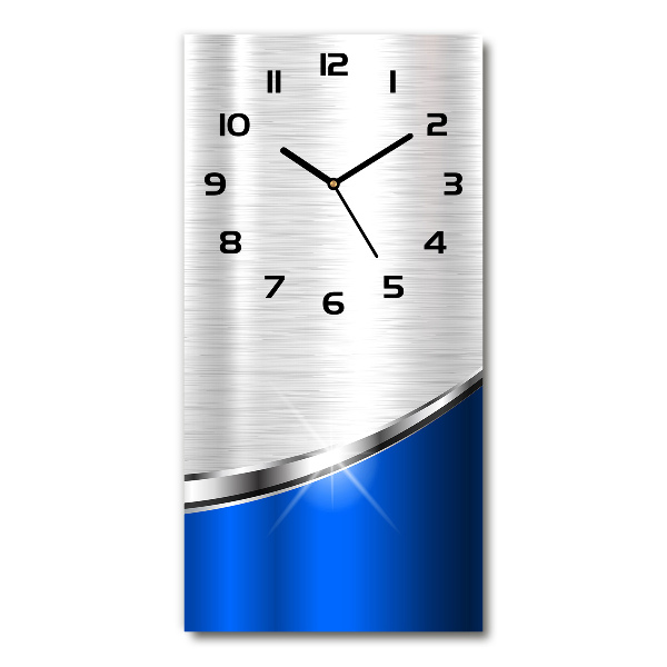 Modern vertical wall clock Metal abstraction