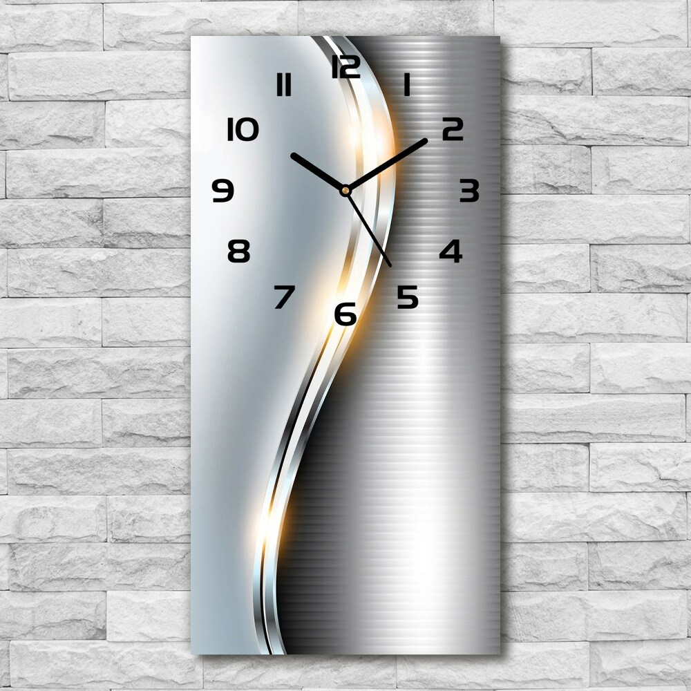 Vertical wall clock Metal abstraction