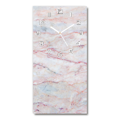 Vertical wall clock Marble background