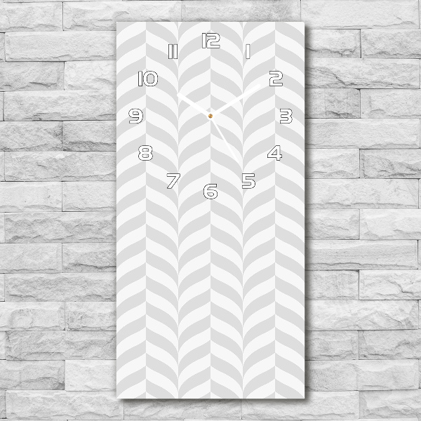 Modern vertical wall clock Geometric background