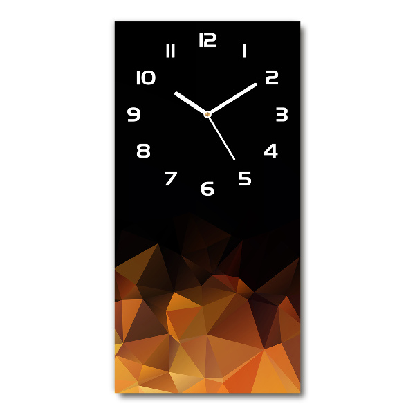 Modern vertical wall clock Abstraction of the triangle