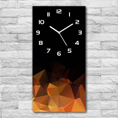 Modern vertical wall clock Abstraction of the triangle