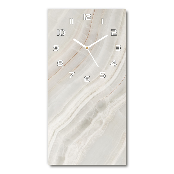 Vertical wall clock Marble background