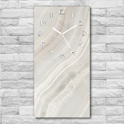 Vertical wall clock Marble background