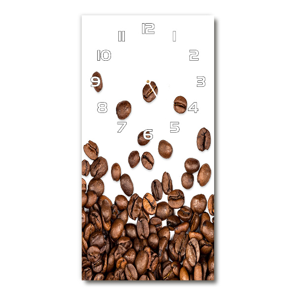 Vertical wall clock Coffee beans