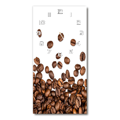 Vertical wall clock Coffee beans