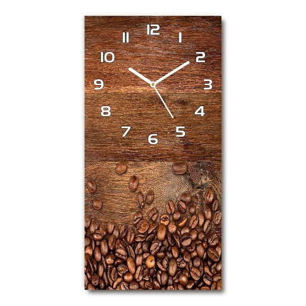 Vertical wall clock Coffee beans