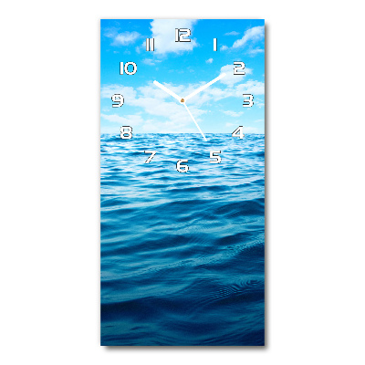 Vertical wall clock Sea water