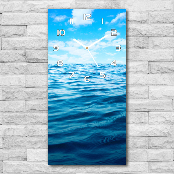 Vertical wall clock Sea water