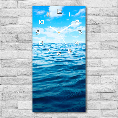 Vertical wall clock Sea water