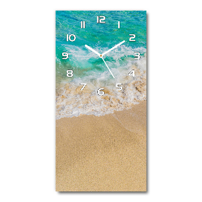 Vertical wall clock Beach and sea