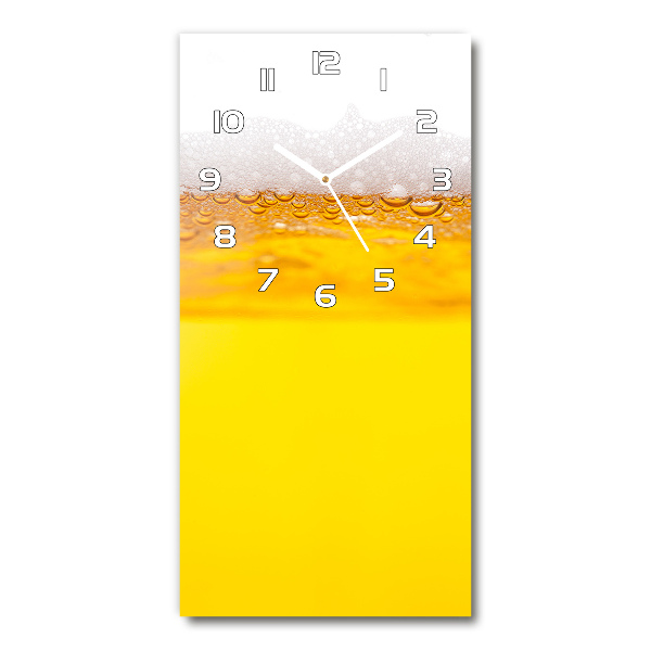 Vertical rectangular wall clock Beer