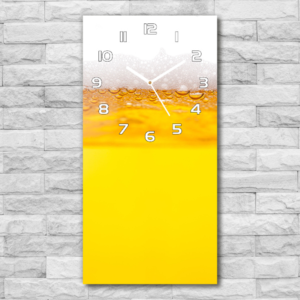 Vertical rectangular wall clock Beer