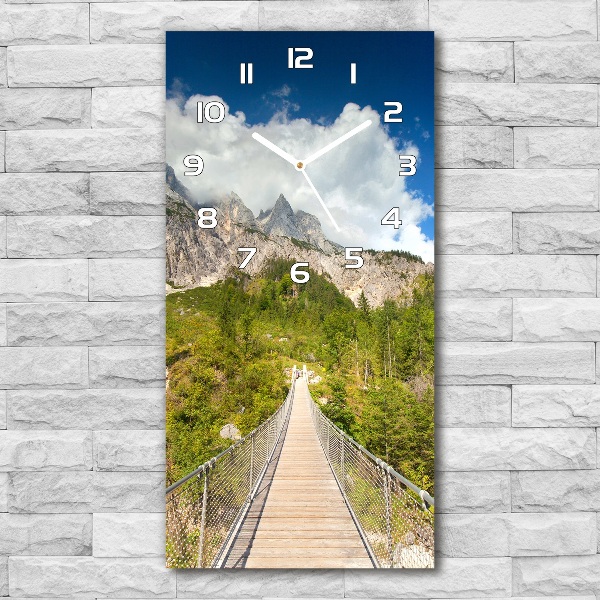 Vertical wall clock Hanging bridge