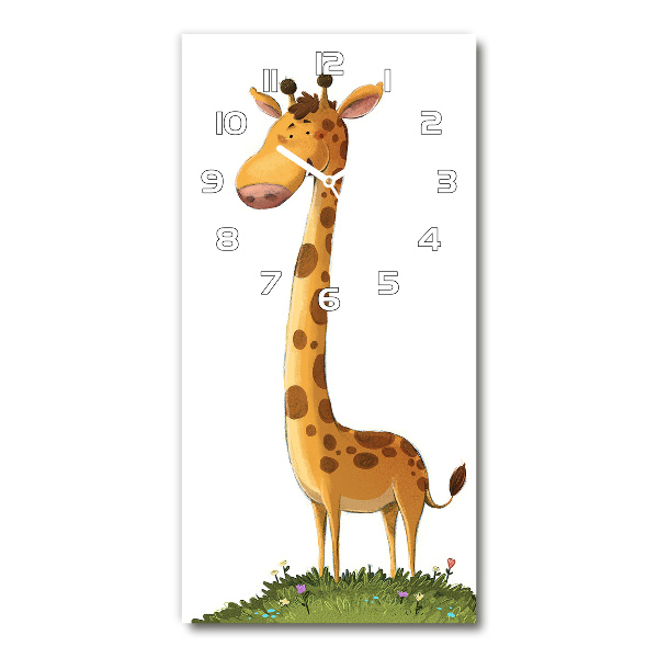 Vertical wall clock Giraffe