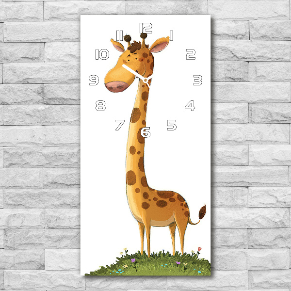 Vertical wall clock Giraffe