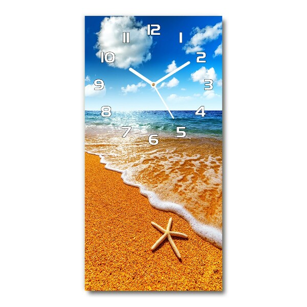 Vertical rectangular wall clock Starfish