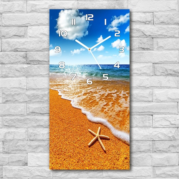 Vertical rectangular wall clock Starfish