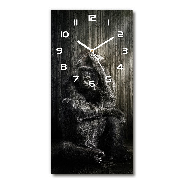 Vertical rectangular wall clock Gorilla