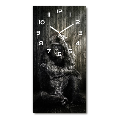 Vertical rectangular wall clock Gorilla