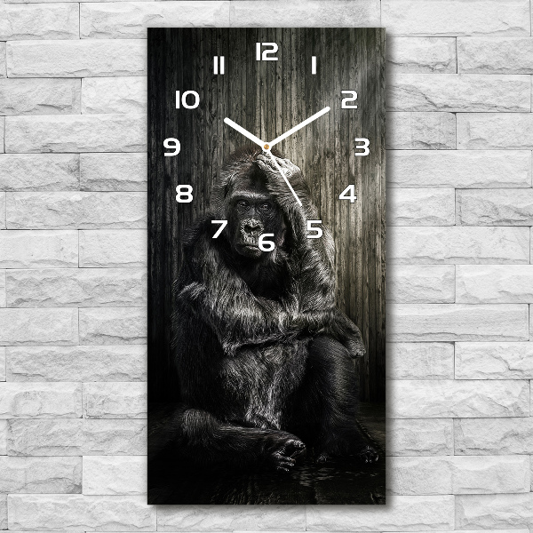 Vertical rectangular wall clock Gorilla