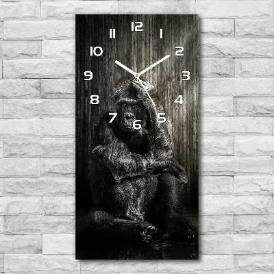 Vertical rectangular wall clock Gorilla