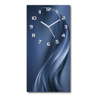 Vertical rectangular wall clock Abstract wave