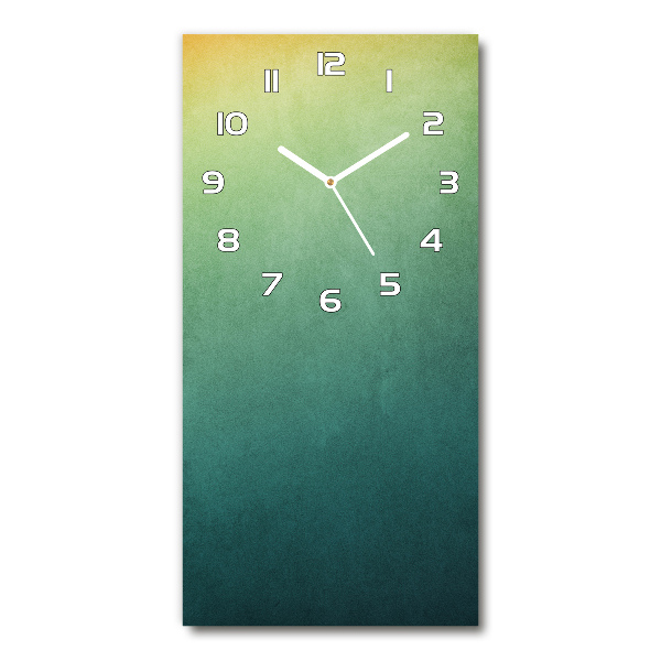 Vertical rectangular wall clock Gradient background