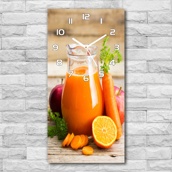 Vertical wall clock Fruit juice