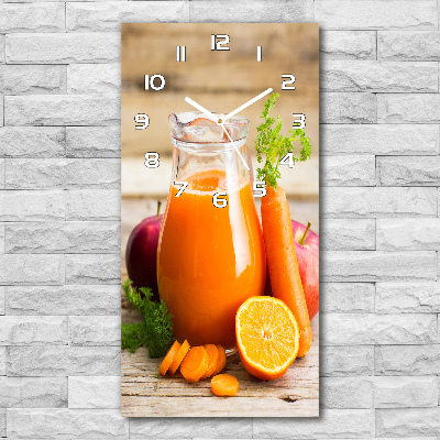 Vertical wall clock Fruit juice