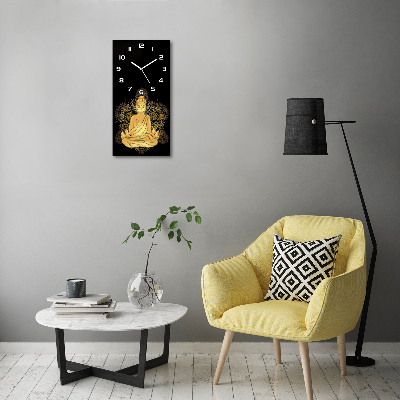 Vertical wall clock Buddha and Mandala