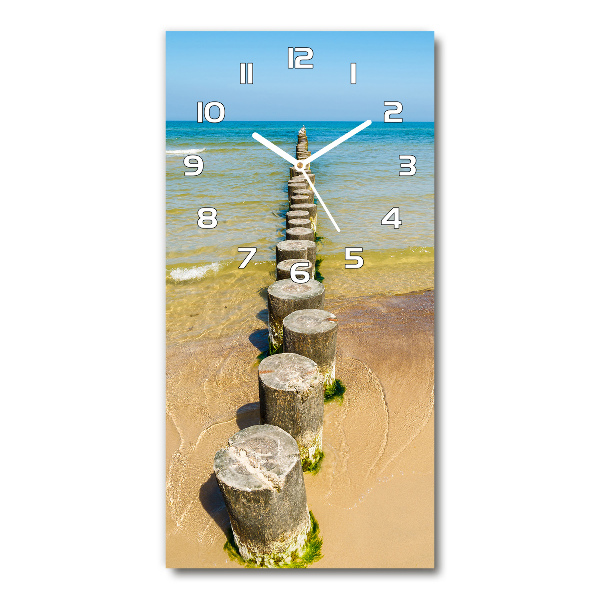 Vertical rectangular wall clock Breakwater