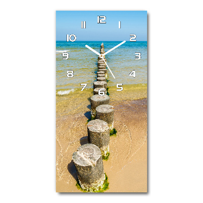 Vertical rectangular wall clock Breakwater